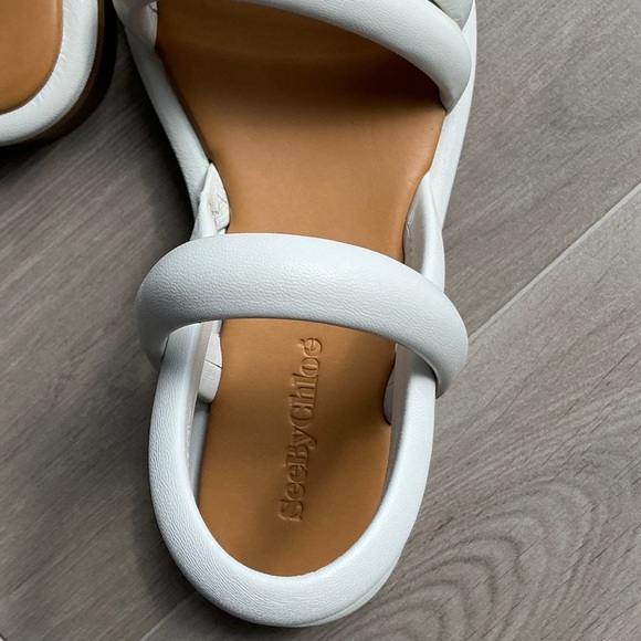 See By Chloe White and Tan Sandals - Picture 11 of 16